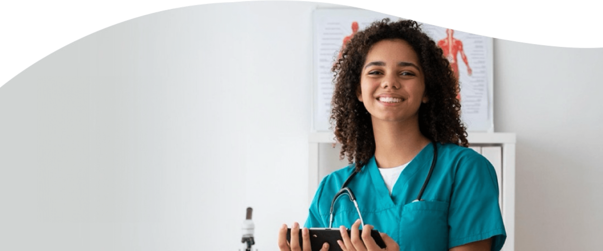 Female doctor smiling